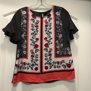 Liz Claiborne Floral Petite Blouse
